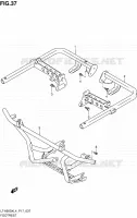 FOOTREST for Suzuki KINGQUAD 500 2014