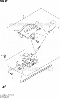 GEAR LEVER for Suzuki KINGQUAD 500 2014