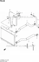 RADIATOR HOSE for Suzuki KINGQUAD 500 2014