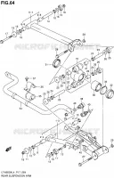 REAR SUSPENSION ARM for Suzuki KINGQUAD 500 2014