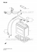 BATTERY for Suzuki KINGQUAD 500 2010