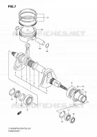 CRANKSHAFT for Suzuki KINGQUAD 500 2010