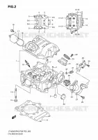 CYLINDER HEAD for Suzuki KINGQUAD 500 2010
