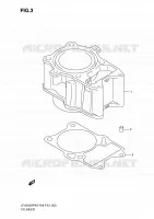 CYLINDER for Suzuki KINGQUAD 500 2010