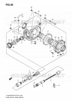 DRIVESHAFT (ARRIERE) for Suzuki KINGQUAD 500 2010