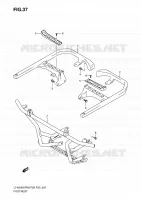 FOOTREST for Suzuki KINGQUAD 500 2010