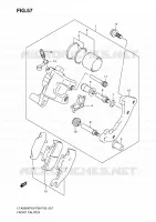 FRONT CALIPER for Suzuki KINGQUAD 500 2010
