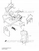FRONT FENDER (MODEL L0) for Suzuki KINGQUAD 500 2010
