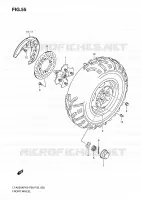 FRONT WHEEL for Suzuki KINGQUAD 500 2010