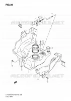 FUEL TANK for Suzuki KINGQUAD 500 2010