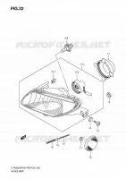 HEADLIGHT for Suzuki KINGQUAD 500 2010