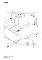 RADIATOR HOSE for Suzuki KINGQUAD 500 2010