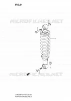 REAR SHOCK ABSORBER for Suzuki KINGQUAD 500 2010