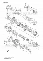 TRANSMISSION (2) for Suzuki KINGQUAD 500 2010