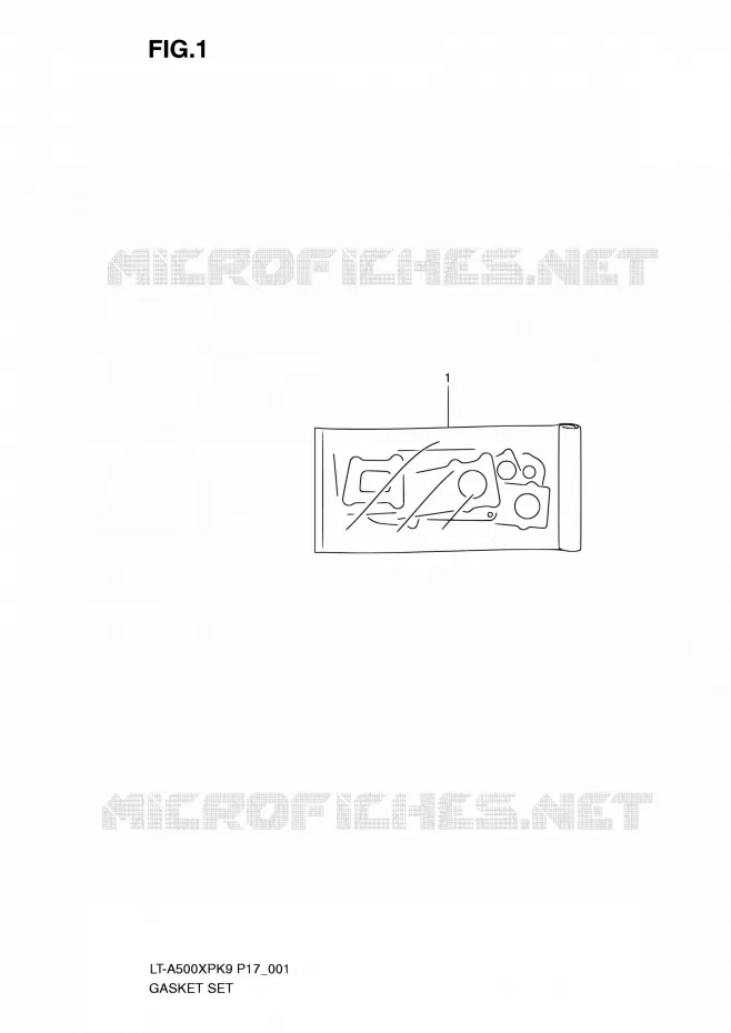 GASKET SET Suzuki QUAD 500 KINGQUAD 2010  LT-A500XP L0 (P17,P24)