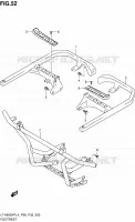 FOOTREST for Suzuki KINGQUAD 500 1992