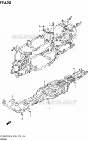 FRAME for Suzuki KINGQUAD 500 1992