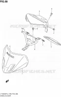 FRONT FAIRING (LT A500XPL4 P33) for Suzuki KINGQUAD 500 1992
