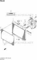 RADIATOR (LT A500XPZL4 P33) for Suzuki KINGQUAD 500 1992