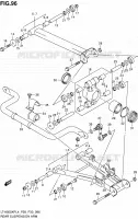 REAR SUSPENSION ARM for Suzuki KINGQUAD 500 1992