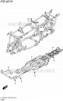 FRAME for Suzuki KINGQUAD 500 2017