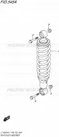 REAR SHOCK ABSORBER for Suzuki KINGQUAD 500 2017