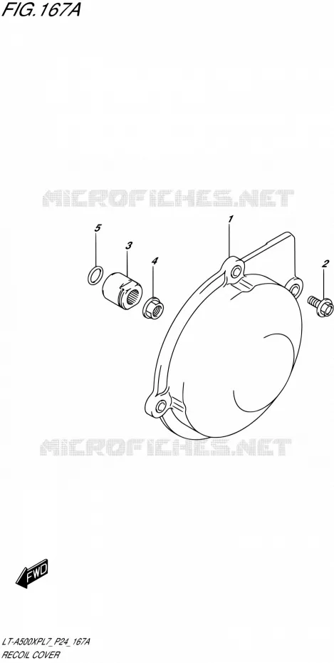 ALTERNATOR COVER Suzuki QUAD 500 KINGQUAD 2017  LT-A500XP L7 (P24)