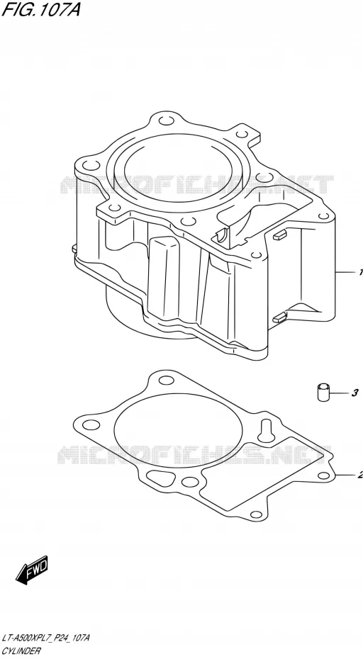 CYLINDER Suzuki QUAD 500 KINGQUAD 2017  LT-A500XP L7 (P24)