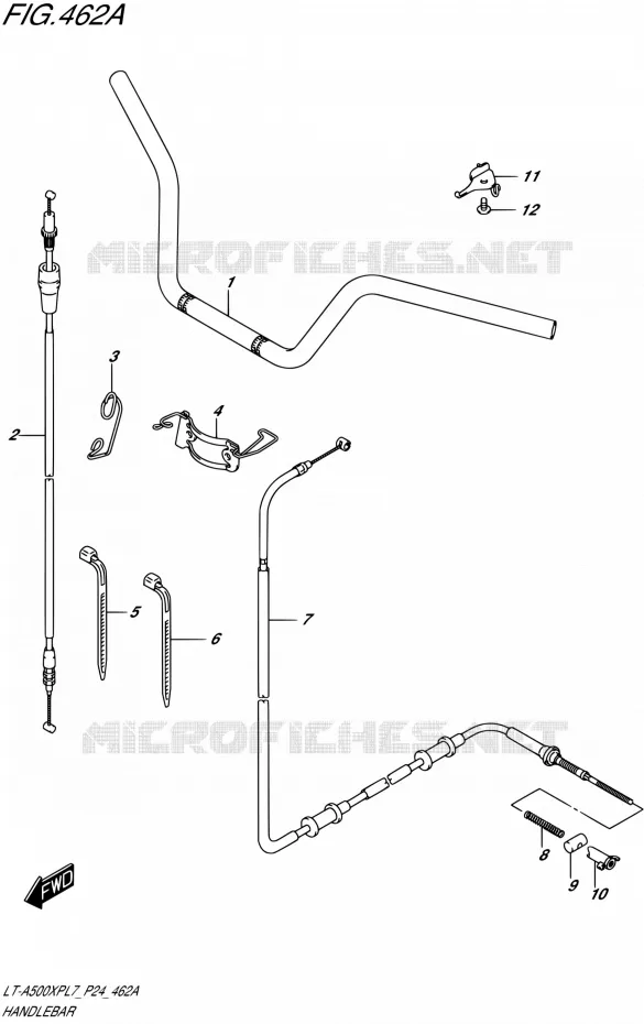 HANDLEBAR Suzuki QUAD 500 KINGQUAD 2017  LT-A500XP L7 (P24)