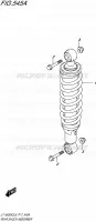 REAR SHOCK ABSORBER for Suzuki KINGQUAD 500 2016