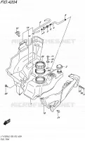 FUEL TANK for Suzuki KINGQUAD 750 2016