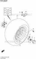 LEFT HAND REAR WHEEL for Suzuki KINGQUAD 750 2016