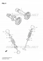 CAMSHAFT   VALVES for Suzuki KINGQUAD 750 2010