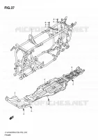 FRAME for Suzuki KINGQUAD 750 2010