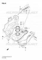FUEL TANK for Suzuki KINGQUAD 750 2010