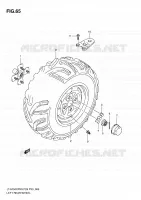 LEFT HAND REAR WHEEL for Suzuki KINGQUAD 750 2010