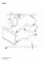 RADIATOR HOSE for Suzuki KINGQUAD 750 2010