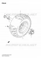 RIGHT HAND REAR WHEEL for Suzuki KINGQUAD 750 2010