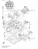 CYLINDER HEAD for Suzuki KINGQUAD 750 2011