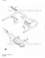 FOOTREST for Suzuki KINGQUAD 750 2011