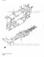 FRAME for Suzuki KINGQUAD 750 2011