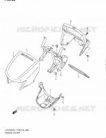 FRONT FAIRING (LT A750XPL1 P28) for Suzuki KINGQUAD 750 2011