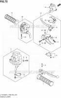 HANDGRIPS   LEVERS  for Suzuki KINGQUAD 750 2011