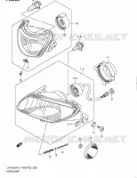 HEADLIGHT (LT A750XPL1 P28) for Suzuki KINGQUAD 750 2011