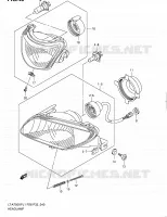 HEADLIGHT (LT A750XPL1 P33) for Suzuki KINGQUAD 750 2011