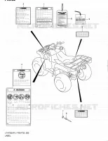 LABEL (LT A750XPL1 P33) for Suzuki KINGQUAD 750 2011
