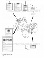 LABEL (LT A750XPZL1 P33) for Suzuki KINGQUAD 750 2011