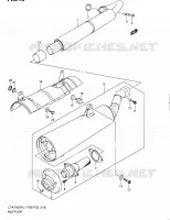 MUFFLER for Suzuki KINGQUAD 750 2011