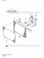 RADIATOR (LT A750XPZL1 P28) for Suzuki KINGQUAD 750 2011