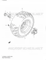 RIGHT HAND REAR WHEEL for Suzuki KINGQUAD 750 2011